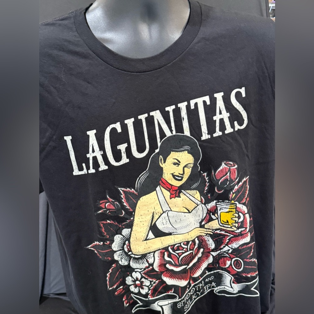 Lagunita’s Brewery Lil Sumpin Mens Crew-Neck T-Shirt
